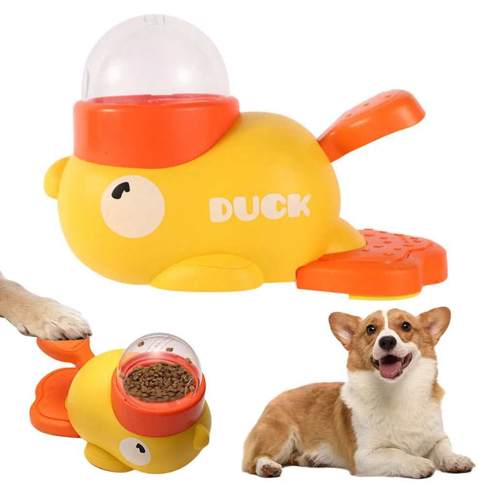 Interaktiver Hunde-Futterspender im niedlichen Enten-Design 🦆 - Paw Toy