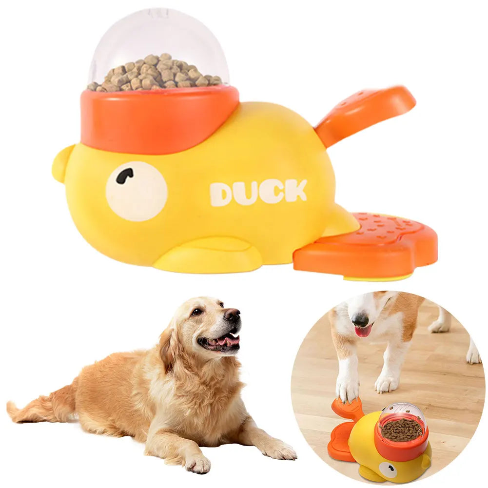Interaktiver Hunde-Futterspender im niedlichen Enten-Design 🦆 - Paw Toy